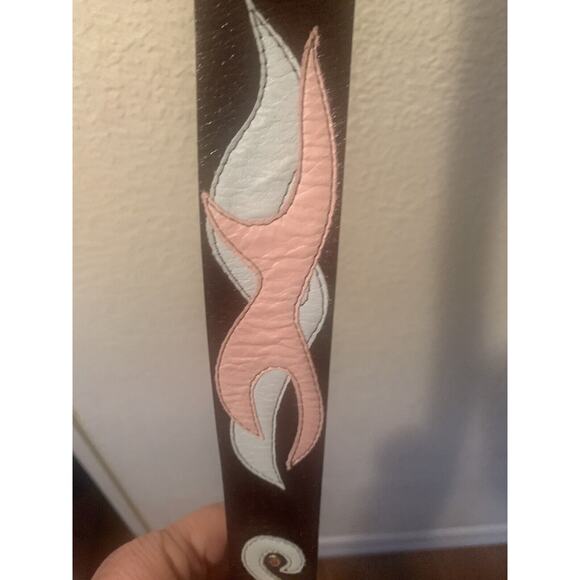 Streets Ahead Belt With Nbel Italy Teal Silvertone Buckle Pink & Turq Pink Stud main image 7